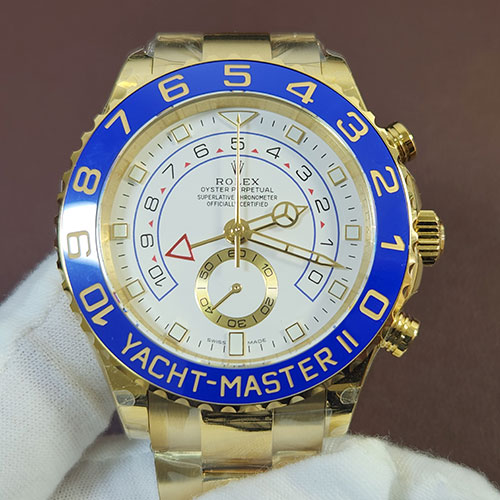 状態の良い品 ROLEX ヨットマスターII 116688 コピー最新作  イエローゴールド  44mm